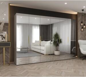 Szafa uchylna otwierana Marbella 3 300 wys. 202 cm kaszmir + u. zÅoty