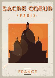 Ilustracja Typographic Paris City Poster Design, kursatunsal