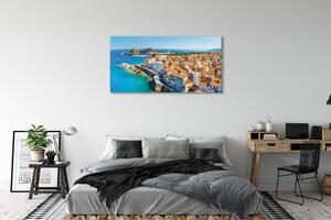 Obraz na płótnie Grecja Morze miasto wybrzeże