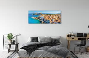 Obraz na płótnie Grecja Morze miasto wybrzeże