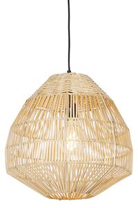 Wiejska lampa wisząca bambusowa 41 cm - Bishop Oswietlenie wewnetrzne