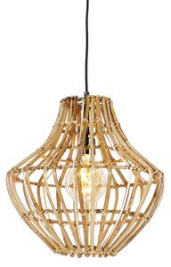 Wiejska lampa wisząca bambusowa 36 cm - Canna Oswietlenie wewnetrzne