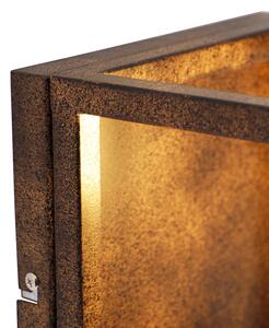 Przemysłowy Kinkiet / Lampa scienna rdzawobrązowy - Cage Oswietlenie wewnetrzne