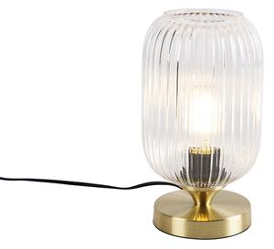 Mosiężna lampa stołowa Art Deco - Banci Oswietlenie wewnetrzne