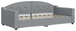 Sofa rozsuwana, jasnoszara, 90x190 cm, tkanina