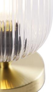 Mosiężna lampa stołowa Art Deco - Banci Oswietlenie wewnetrzne