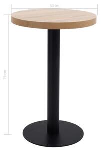 Stolik bistro, jasnobrązowy, 50 cm, mdf