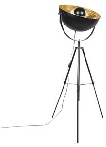 Industrialna lampa podłogowa trójnóg czarna 50cm - Magna Eglip Oswietlenie wewnetrzne