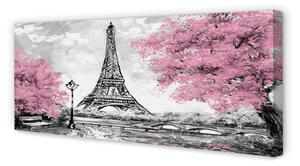 Obraz na płótnie Paryż drzewa wiosna