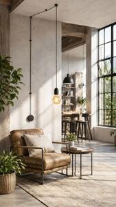 Industrialna lampa Edison Cable black