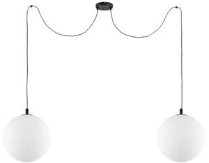 Lampa Pająk z dwoma dużymi kloszami