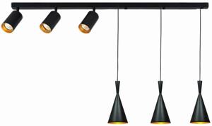 Lampa sufitowa Link gold - black