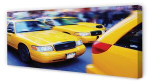 Obraz na płótnie Żółta taxi miasto