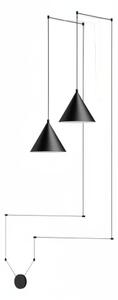 Lampa wisząca Stożek 2 – podwójne światło, podwójny efekt