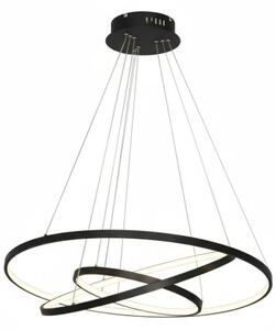 Lampa LED Ring 3 czarna – designerska lampa wisząca