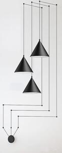 Lampa wisząca Stożek 3 – potrójne źródło światła