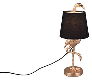 Lampa stołowa Art Deco złota z czarnym - Koen Oswietlenie wewnetrzne