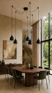 Lampa pająk 5 kloszy – rustykalna lampa wisząca