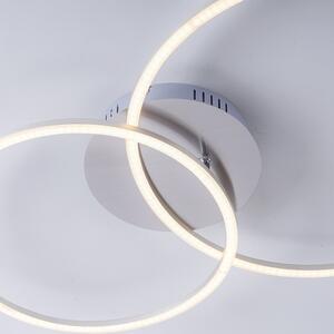 Lampa sufitowa biała z diodami LED i ściemnialna 2-punktowa - Julka Oswietlenie wewnetrzne