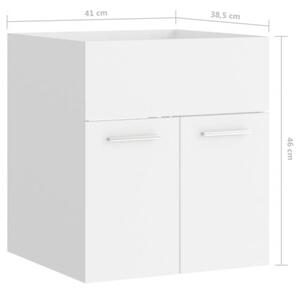 Szafka pod umywalkę biała 41x38,5x46 cm materiał drewnopochodny