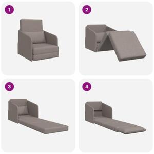 Sofa bed ciemnoszary 65 x 80 x 83 cm tkanina
