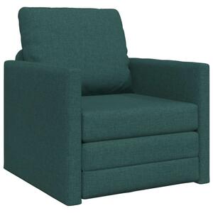 Sofa bed ciemna zieleÅ 74 x 77 x 81 cm tkanina