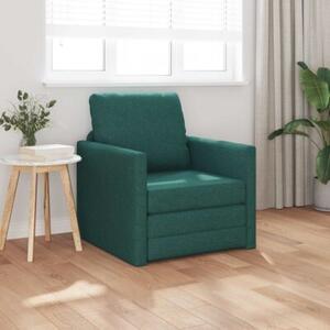 Sofa bed ciemna zieleÅ 74 x 77 x 81 cm tkanina