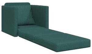 Sofa bed ciemna zieleÅ 74 x 77 x 81 cm tkanina