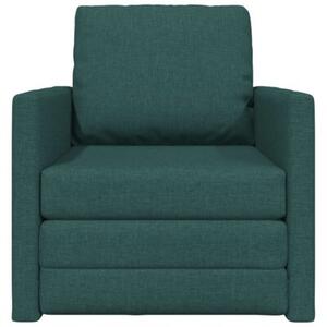 Sofa bed ciemna zieleÅ 74 x 77 x 81 cm tkanina