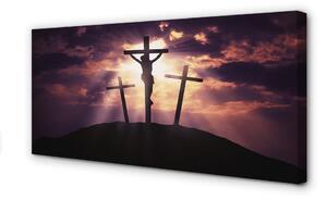 Obraz na płótnie Jezus krzyż