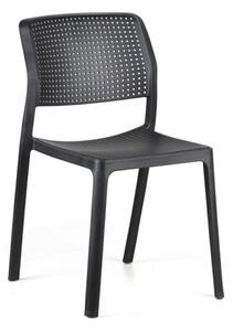 Krzesło do jadalni plastikowe NELA, czarne