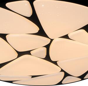 Inteligentna lampa sufitowa czarna 49 cm z diodą LED i ściemniaczem - Marian Oswietlenie wewnetrzne