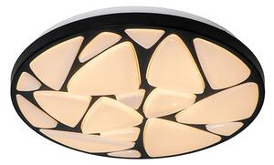 Nowoczesna lampa sufitowa czarna 39 cm z diodą LED i ściemniaczem - Marian Oswietlenie wewnetrzne