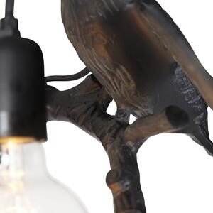 Kinkiet / Lampa scienna vintage czarny - Fugl Oswietlenie wewnetrzne