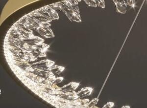 Mona 60 P – złoty, kryształowy żyrandol okrągły LED domodes