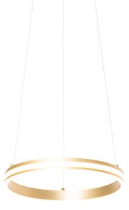 Designerska lampa wisząca mosiężna z 3-stopniowym ściemnianiem LED - Navara Oswietlenie wewnetrzne