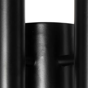 Kinkiet / Lampa scienna Art Deco czarny 6-punktowy - Tubi Oswietlenie wewnetrzne