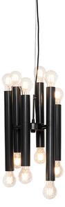 Lampa wisząca Art Deco czarna 12-punktowa - Tubi Oswietlenie wewnetrzne