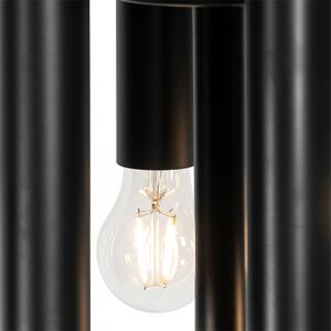 Lampa podłogowa Art Deco czarna 12-punktowa - Tubi Oswietlenie wewnetrzne