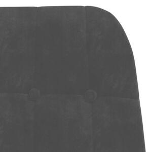 Fotel, czarny, obity aksamitem
