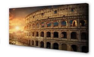 Obraz na płótnie Rzym Koloseum zachód słońca