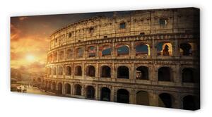 Obraz na płótnie Rzym Koloseum zachód słońca