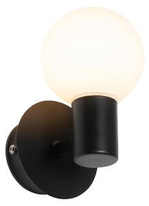 Nowoczesna lampa ścienna czarna IP44 - Cederic Up Oswietlenie wewnetrzne