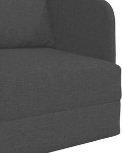 Sofa bed czarny 65 x 80 x 83 cm tkanina
