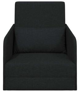 Sofa bed czarny 65 x 80 x 83 cm tkanina