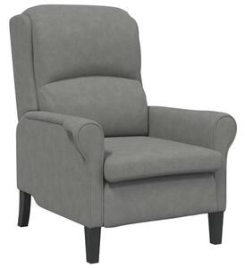 Fotel ciemno szary 76 x 94 x 102 cm mikrofibra