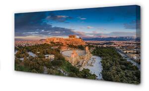 Obraz na płótnie Grecja Panorama architektura Ateny