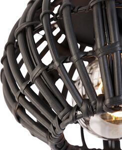 Wiejska lampa sufitowa czarna 25 cm - Canna Oswietlenie wewnetrzne