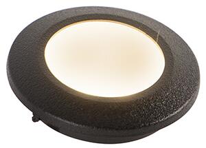 Zewnetrzna Nowoczesna wpuszczana plamka czarna 5 cm z diodą LED IP67 - Teresa Oswietlenie zewnetrzne