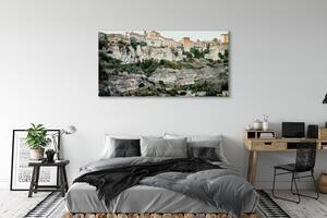Obraz na płótnie Hiszpania Góry drzewa miasto